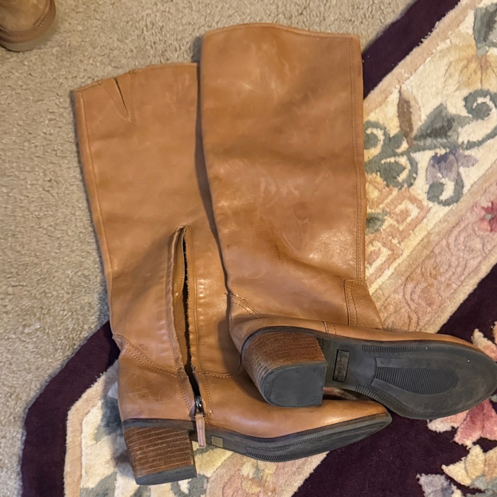 Sam Edelman Tan Knee-High Leather Boots